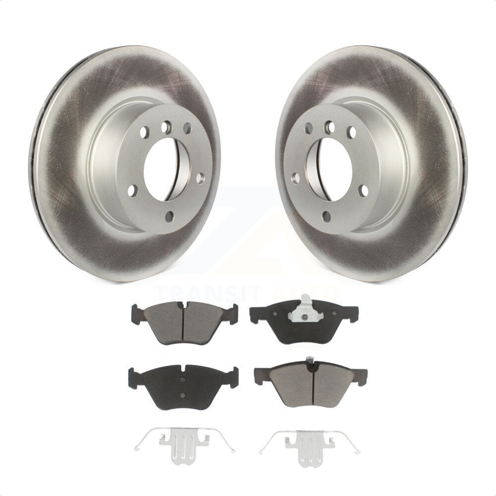 Front Coated Disc Brake Rotors And Ceramic Pads Kit For 2008 BMW 328xi To 08 07 KGC-100529 by Transit Auto