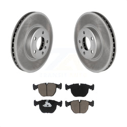 Front Coated Disc Brake Rotors And Ceramic Pads Kit For BMW X5 KGC-100541