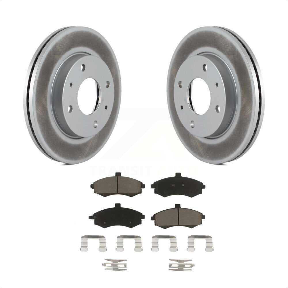 Front Coated Disc Brake Rotors And Ceramic Pads Kit For Hyundai Elantra KGC-100542 by Transit Auto