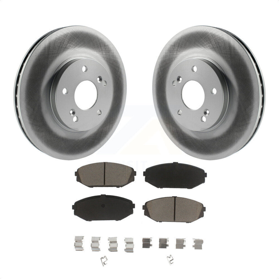 Front Coated Disc Brake Rotors And Ceramic Pads Kit For Honda Odyssey Acura MDX KGC-100561 by Transit Auto