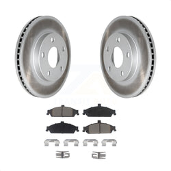 Front Coated Disc Brake Rotors And Ceramic Pads Kit For Chevrolet Pontiac Grand Am Malibu Oldsmobile Alero Classic Cutlass KGC-100569