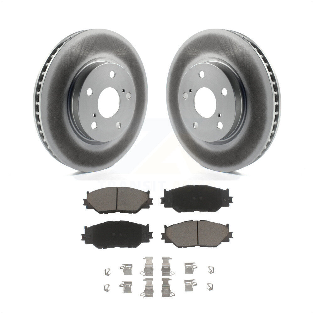 Front Coated Disc Brake Rotors And Ceramic Pads Kit For Lexus IS250 KGC-100575 by Transit Auto