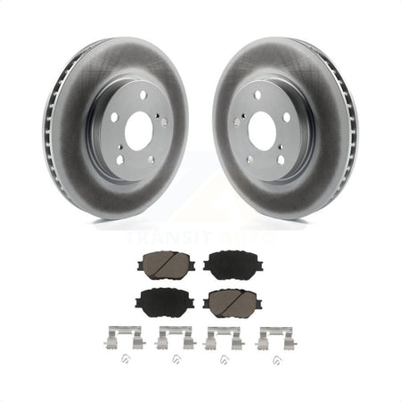 Front Coated Disc Brake Rotors And Ceramic Pads Kit For Lexus IS250 KGC-100576 by Transit Auto