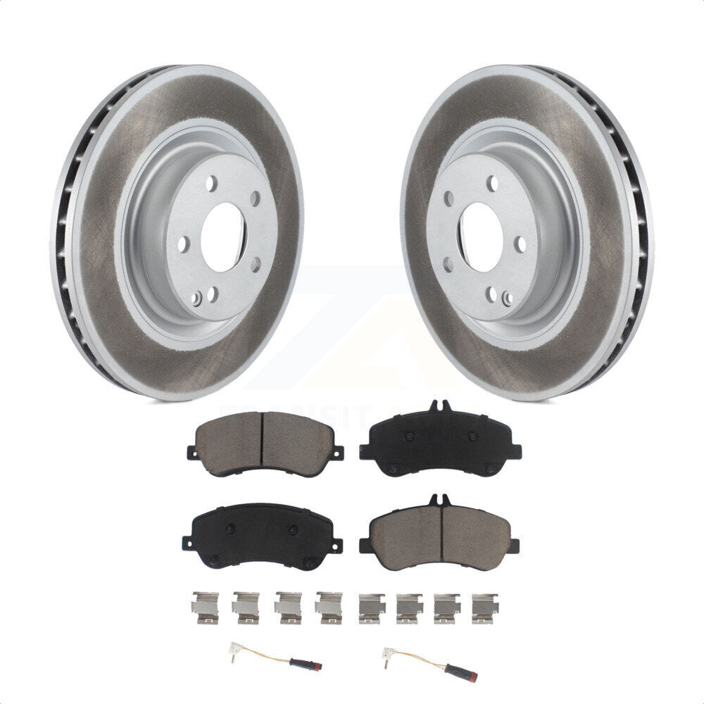 Front Coated Disc Brake Rotors And Ceramic Pads Kit For Mercedes-Benz GLK350 GLK250 KGC-100590 by Transit Auto