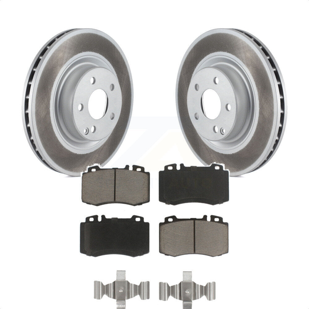 Front Coated Disc Brake Rotors And Ceramic Pads Kit For Mercedes-Benz CLS550 CLS500 E550 KGC-100591 by Transit Auto