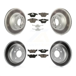 Front Rear Coated Disc Brake Rotors And Ceramic Pads Kit For BMW 328i xDrive X1 328xi KGC-100802