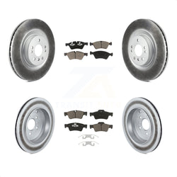 Front Rear Coated Disc Brake Rotors And Ceramic Pads Kit For Mercedes-Benz ML350 GL450 GL550 GL350 ML550 GL320 KGC-100935