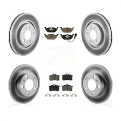 Front Rear Coated Disc Brake Rotors And Ceramic Pads Kit For 2007-2010 Volkswagen Beetle With 280mm Diameter Rotor KGC-100996