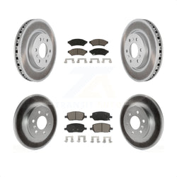 Front Rear Coated Disc Brake Rotors And Ceramic Pads Kit For Chevrolet Uplander Buick Terraza Pontiac Montana Saturn Relay KGC-101378