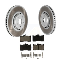 Front Coated Disc Brake Rotors And Ceramic Pads Kit For Lexus IS350 IS200t GS350 IS300 GS430 GS450h GS460 KGC-101398