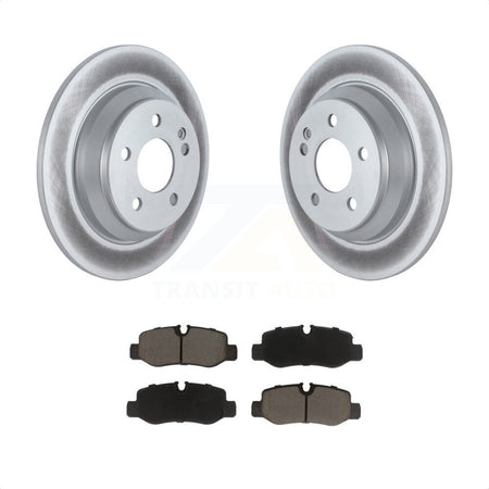 Rear Coated Disc Brake Rotors And Ceramic Pads Kit For Mercedes-Benz Metris KGC-101457 by Transit Auto