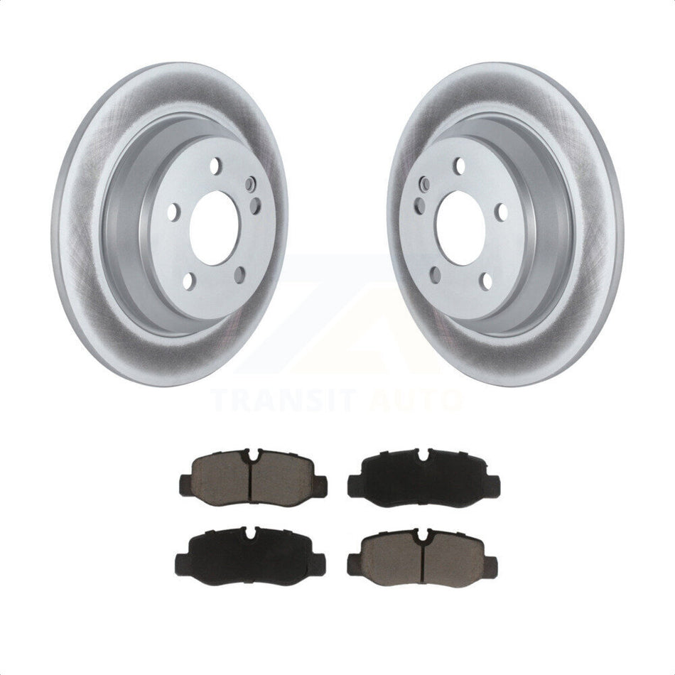 Rear Coated Disc Brake Rotors And Ceramic Pads Kit For Mercedes-Benz Metris KGC-101457 by Transit Auto