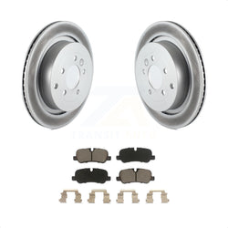 Rear Coated Disc Brake Rotors And Ceramic Pads Kit For Land Rover Range Sport LR4 LR3 KGC-101459