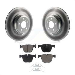 Rear Coated Disc Brake Rotors And Ceramic Pads Kit For BMW 750Li xDrive 750i 550i GT Alpina B7 760Li B7L ActiveHybrid 7 KGC-101485