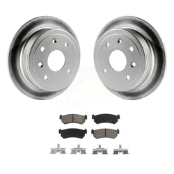 Rear Coated Disc Brake Rotors And Ceramic Pads Kit For Suzuki Forenza Reno Chevrolet Optra KGC-101487