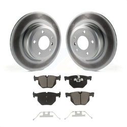 Rear Coated Disc Brake Rotors And Ceramic Pads Kit For BMW 335i X1 xDrive 330i 335xi 335d 330xi 335is KGC-101505