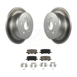 Rear Coated Disc Brake Rotors And Ceramic Pads Kit For Lexus Toyota Highlander RX350 RX330 RX400h KGC-101539