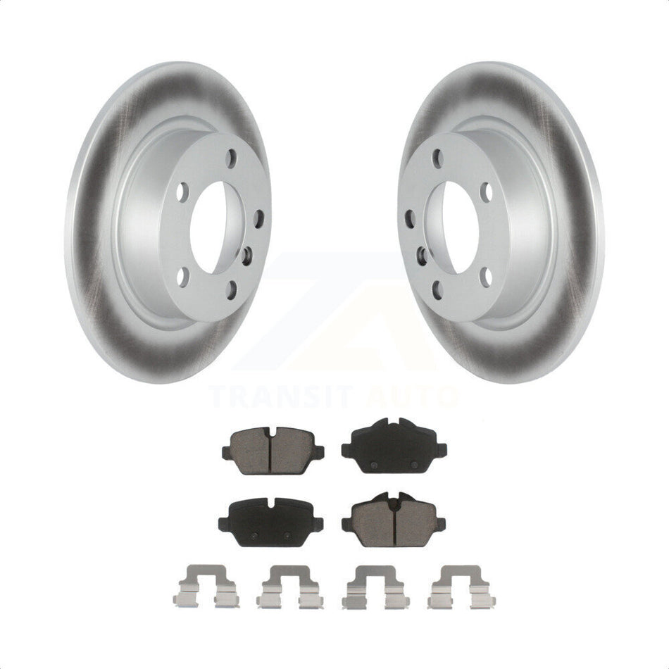 Rear Coated Disc Brake Rotors And Ceramic Pads Kit For Mini Cooper Countryman Paceman KGC-101570 by Transit Auto