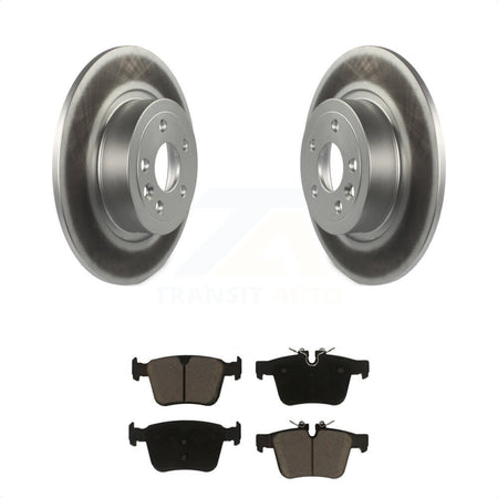 Rear Coated Disc Brake Rotors And Ceramic Pads Kit For 2016-2019 Land Rover Range Evoque KGC-101582 by Transit Auto