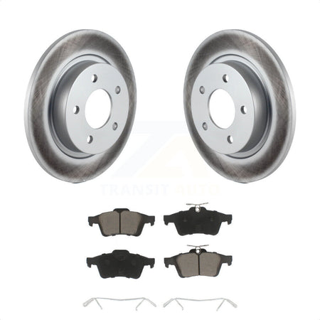 Rear Coated Disc Brake Rotors And Ceramic Pads Kit For Mazda 3 Sport KGC-101583 by Transit Auto