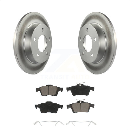 Rear Coated Disc Brake Rotors And Ceramic Pads Kit For Mazda 3 Sport KGC-101584 by Transit Auto