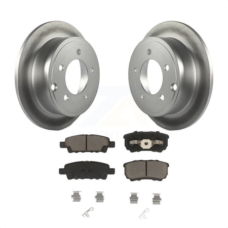 Rear Coated Disc Brake Rotors And Ceramic Pads Kit For Jeep Dodge Patriot Chrysler Compass Avenger 200 Caliber Sebring Mitsubishi Lancer KGC-101592 by Transit Auto