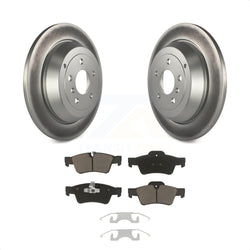 Rear Coated Disc Brake Rotors And Ceramic Pads Kit For Mercedes-Benz ML350 R350 ML500 ML320 R500 R320 ML450 KGC-101616