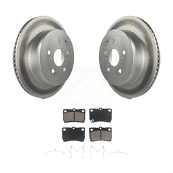 Rear Coated Disc Brake Rotors And Ceramic Pads Kit For Lexus IS250 GS350 IS350 GS300 GS430 GS450h GS460 KGC-101621