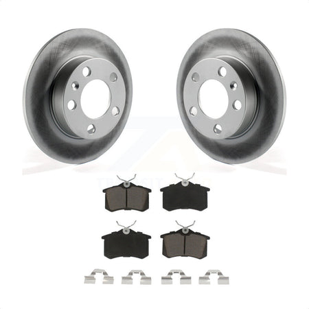 Rear Coated Disc Brake Rotors And Ceramic Pads Kit For 2007-2010 Volkswagen Beetle KGC-101667 by Transit Auto