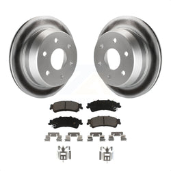 Rear Coated Disc Brake Rotors And Ceramic Pads Kit For Chevrolet Silverado 1500 GMC Sierra Tahoe Classic Suburban Astro Yukon XL Safari KGC-101678