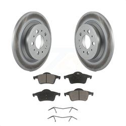 Rear Coated Disc Brake Rotors And Ceramic Pads Kit For Volvo S60 V70 XC70 S80 KGC-101684