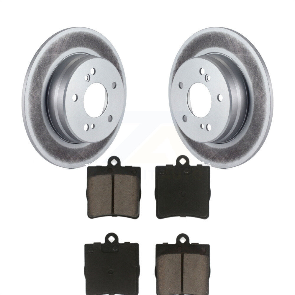 Rear Coated Disc Brake Rotors And Ceramic Pads Kit For Mercedes-Benz C230 C240 Chrysler Crossfire SLK230 SLK320 SLK280 C280 SLK300 KGC-101721 by Transit Auto