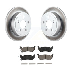 Rear Coated Disc Brake Rotors And Ceramic Pads Kit For Jeep Liberty Wrangler TJ KGC-101725