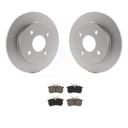 Rear Coated Disc Brake Rotors And Ceramic Pads Kit For Ford Focus Fiesta KGC-101766 by Transit Auto