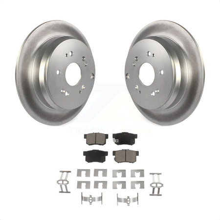 Rear Coated Disc Brake Rotors And Ceramic Pads Kit For Acura RDX KGC-101775 by Transit Auto