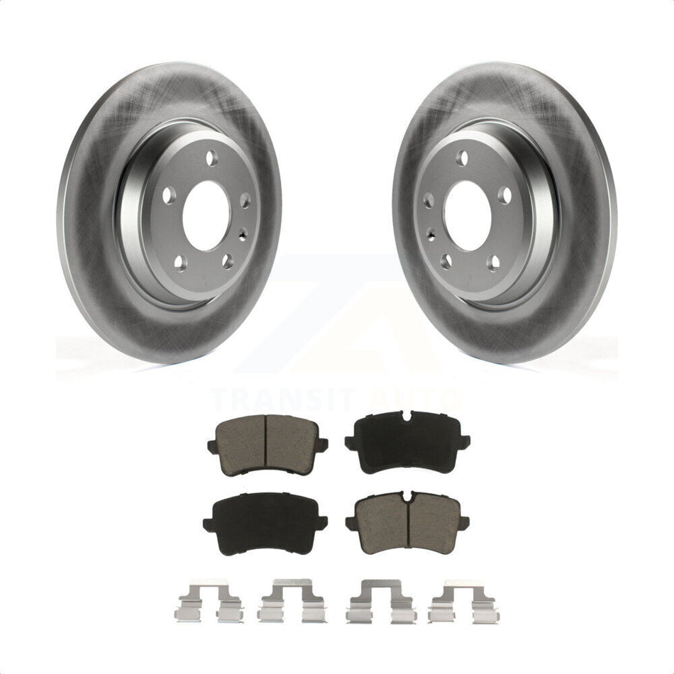 Rear Coated Disc Brake Rotors And Ceramic Pads Kit For Audi A7 Quattro A6 KGC-101803 by Transit Auto