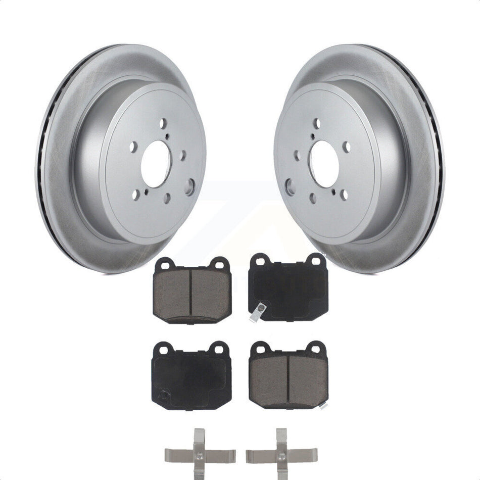 Rear Coated Disc Brake Rotors And Ceramic Pads Kit For Subaru BRZ KGC-101826 by Transit Auto