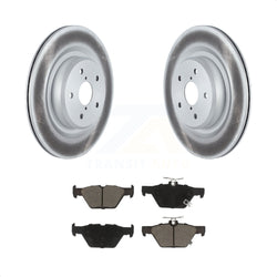 Rear Coated Disc Brake Rotors And Ceramic Pads Kit For 2019-2022 Subaru Ascent KGC-101848