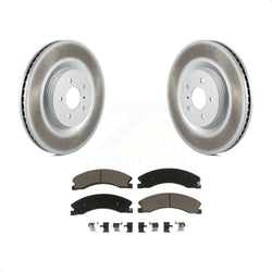 Rear Coated Disc Brake Rotors And Ceramic Pads Kit For 2012-2021 Nissan NV2500 NV3500 NV1500 KGC-101852