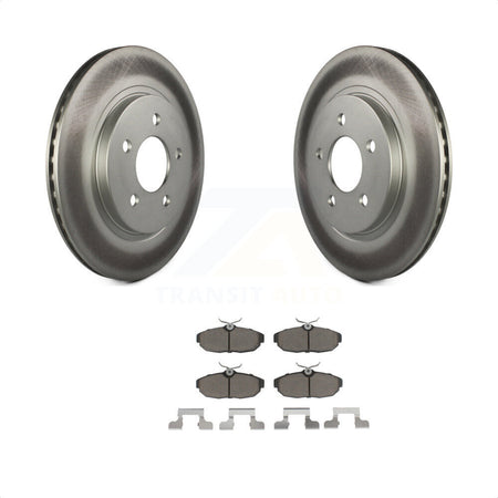 Rear Coated Disc Brake Rotors And Ceramic Pads Kit For Ford Mustang KGC-101871 by Transit Auto