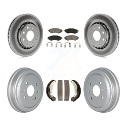 Front Rear Coated Disc Brake Rotors Ceramic Pads And Drum Kit For Chevrolet Aveo Spark Aveo5 Pontiac G3 Suzuki Wave Wave5 Swift+ KGC-101993