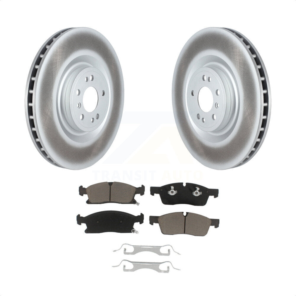 Front Coated Disc Brake Rotors And Ceramic Pads Kit For Mercedes-Benz ML350 GLS450 GL450 GL350 ML400 ML250 KGC-102129 by Transit Auto