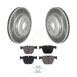 Rear Coated Disc Brake Rotors And Ceramic Pads Kit For BMW 740Li 740i 535i GT xDrive ActiveHybrid 7 KGC-102183