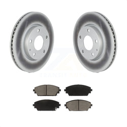 Front Coated Disc Brake Rotors And Ceramic Pads Kit For Mazda 3 KGC-102186
