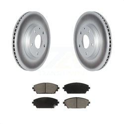 Front Coated Disc Brake Rotors And Ceramic Pads Kit For Mazda 3 KGC-102187