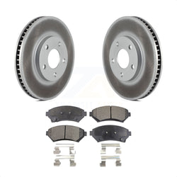 Front Coat Brake Rotor Semi-Metallic Pad Kit For Chevrolet Buick Impala LeSabre Cadillac DeVille Monte Carlo Park Avenue Pontiac Bonneville Oldsmobile Eldorado Aurora Riviera KGF-100006