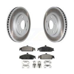 Front Coated Disc Brake Rotors And Semi-Metallic Pads Kit For Chevrolet Pontiac Grand Am Malibu Oldsmobile Alero Classic Cutlass KGF-100007