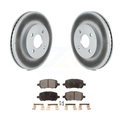 Front Coated Disc Brake Rotors And Semi-Metallic Pads Kit For Chevrolet Cobalt Saturn Ion Pontiac G5 Pursuit KGF-100022