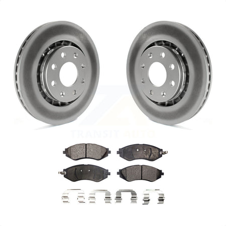 Front Coated Disc Brake Rotors And Semi-Metallic Pads Kit For Chevrolet Aveo Spark Aveo5 EV Pontiac G3 Daewoo Lanos Suzuki Wave Wave5 Swift+ KGF-100028 by Transit Auto