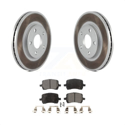 Front Coated Disc Brake Rotors And Semi-Metallic Pads Kit For Chevrolet Malibu Pontiac G6 KGF-100031